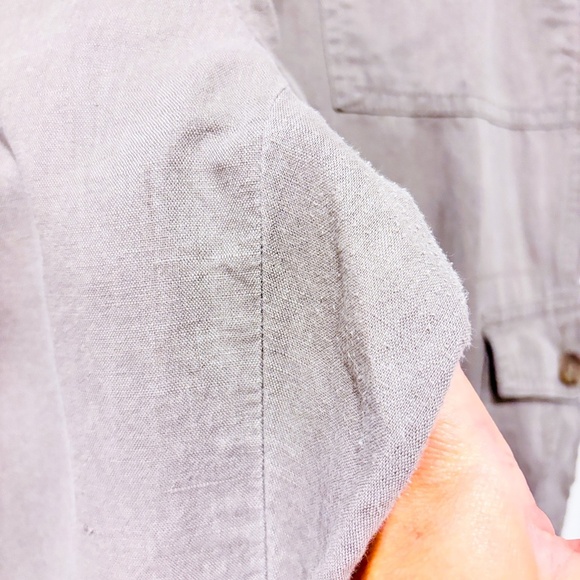 BANANA REPUBLIC Martin Fit lightweight taupe linen cargo pants - Picture 10 of 12